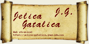Jelica Gatalica vizit kartica